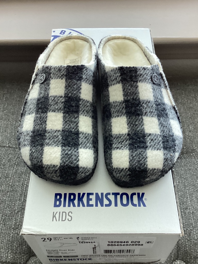 Birkenstock Zermatt Genuine Shearling Lined Slipper (Toddler Kid), Size 11 Us